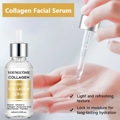 YOUNGCÔME | Collagen & Silk Protein | Anti-Aging, Firming, Hydrating Serum | 60ml