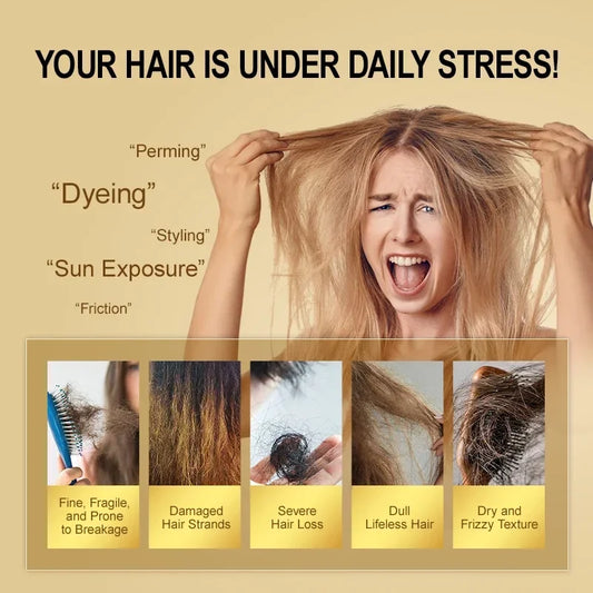Batana Oil Nourishing Hair Oil Smoothing Shine Soft Hair Serum Repair Damaged Frizz Dry Hair Treatment Hair Care