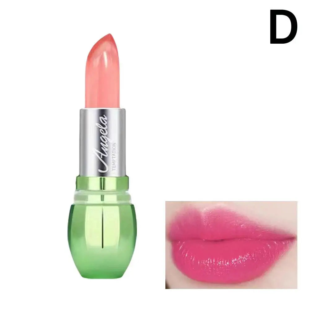 Crystal Jelly Lipstick,Magic Color Changing Lipstick, Moisturizing Temperature Color Changing Lip Gloss,Nourishing Lip Balm