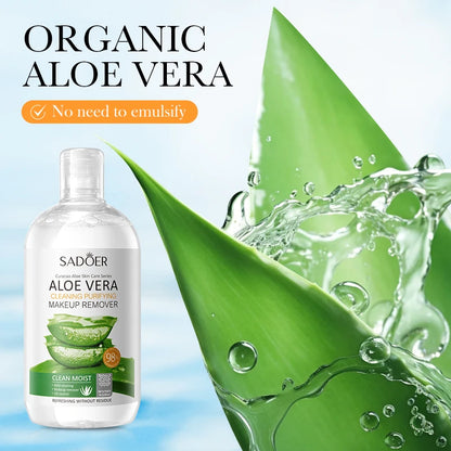 SADOER | Aloe Vera Makeup Remover | Gentle Cleansing & Skin Barrier Protection
