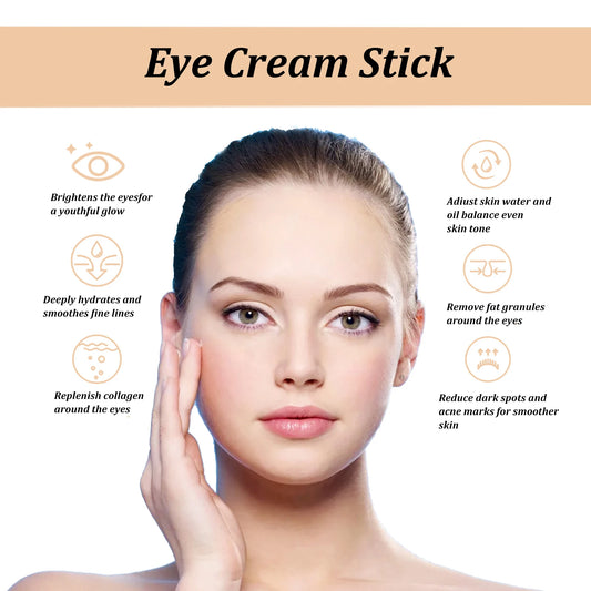 Snail & Collagen | Fine Line & Wrinkle Reduction, Dark Circle Lightening, Firming & Moisturizing | Eye Cream Stick