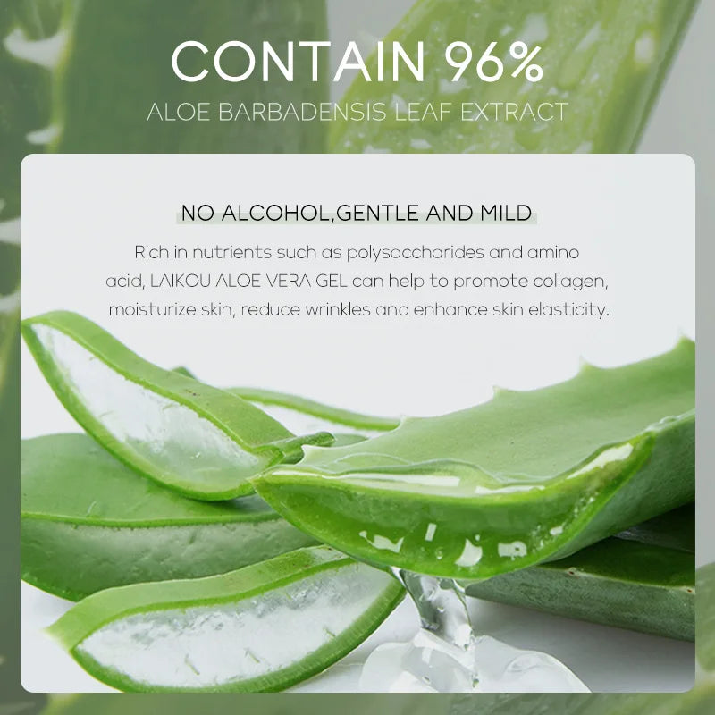 Laikou | 96% Aloe Vera gel | Repairing, Soothing & Softening