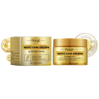 Hoygi Gold Sleeping Mask with Niacinamide | Moisturizing, Pore Tightening, Firming & Brightening | Fade Fine Lines & Relieve Skin Fatigue | 120g