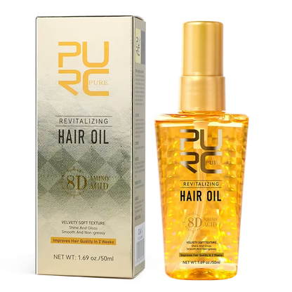 PURC Morocco Argan Oil Nourishing Hair Oil Smoothing Shine Soft Hair Serum Repair Damaged Frizz Dry Hair Treatment Hair Care