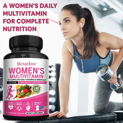 Bcuelov | Women's Multivitamin with Biotin | Hair, Skin, Joint, Brain & Immune Support