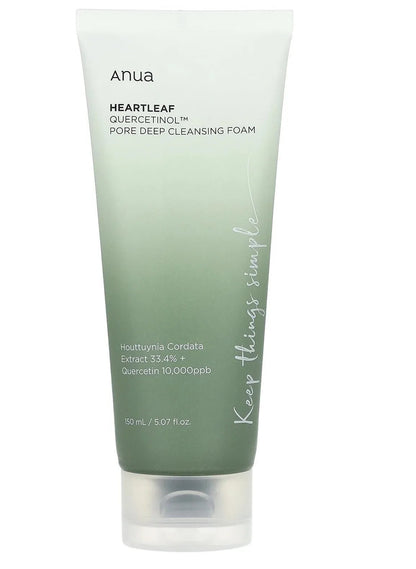 Anua | Heartleaf & Quercetin Cleansing Foam | Deep Pore Cleansing & Skin Soothing
