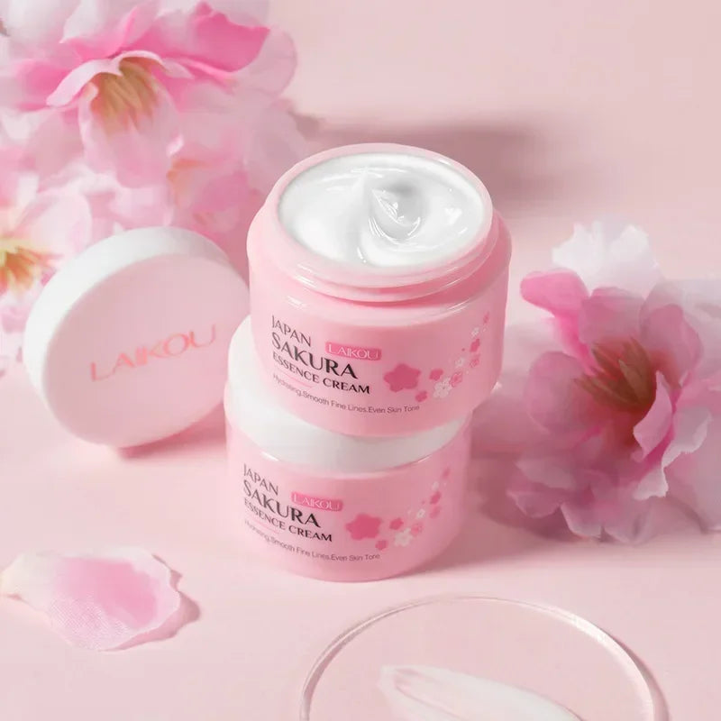 LAIKOU Japan Sakura Face Cream | Hydrating, Whitening & Oil Control | Smooths Fine Lines & Evens Skin Tone | 25g
