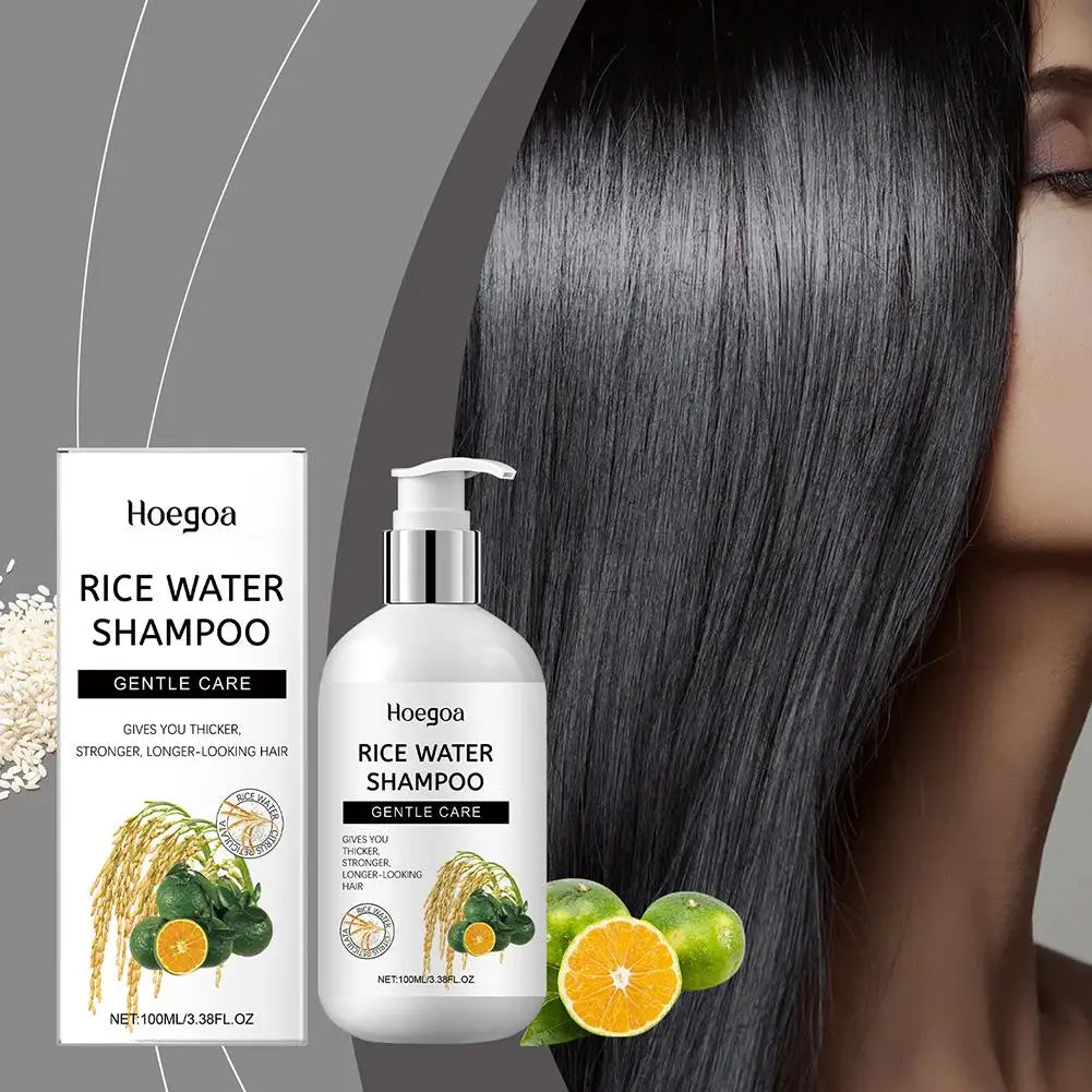 100ml Rice Water Shampoo Conditioner And Hair Spray And Smooth Scalp Hair ﻿ Nourishing Moisturizing Cleaning ﻿ U4P2