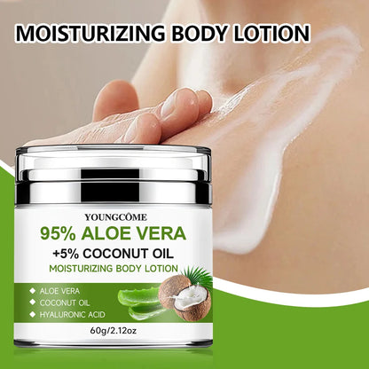 Youngcome | 95% Aloe Vera & 5% Coconut Oil body lotion | Moisturizing & Hydrating