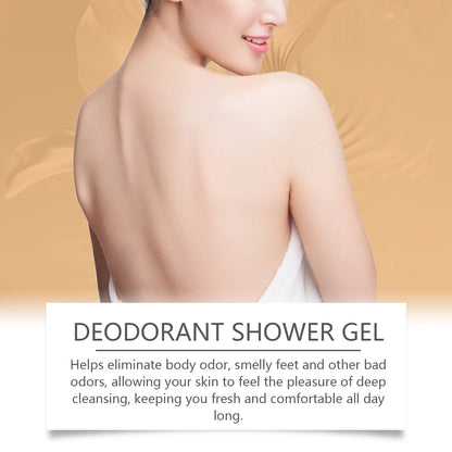OCEAURA Persimmon Deodorizing Shower Gel Odor Remover Sweat Stains Body Cleaning Lasting Fragrance Smoothing Nourish Body Wash