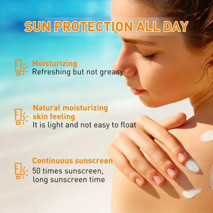 OUHOE | Ultra Isolation, Whitening, Moisturizing, Oil Control | SPF 50+ Facial & Body Protection Creama Isolation Long Last Protection Whitening Moisturizing Oil Control Facial Skin Protection Cream
