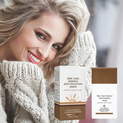1pcs Bronzer Drops Fake Tan Peptide Serums Replenishing Face And Body Bronzing Essence For Outdoor Sunburn Skin Repair 30ml