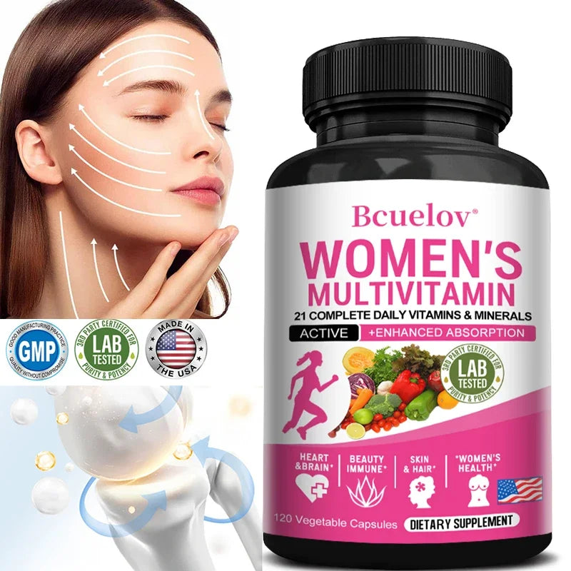 Bcuelov | ACEDK & B-Complex Multivitamin | Women's Daily Health & Energy Support