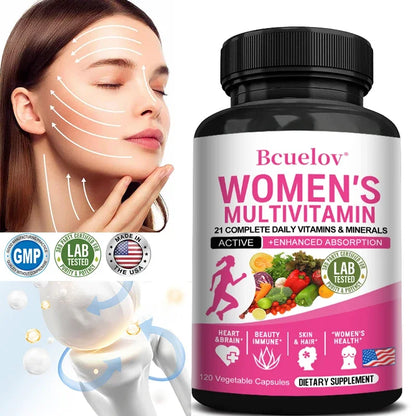 Bcuelov | ACEDK & B-Complex Multivitamin | Women's Daily Health & Energy Support