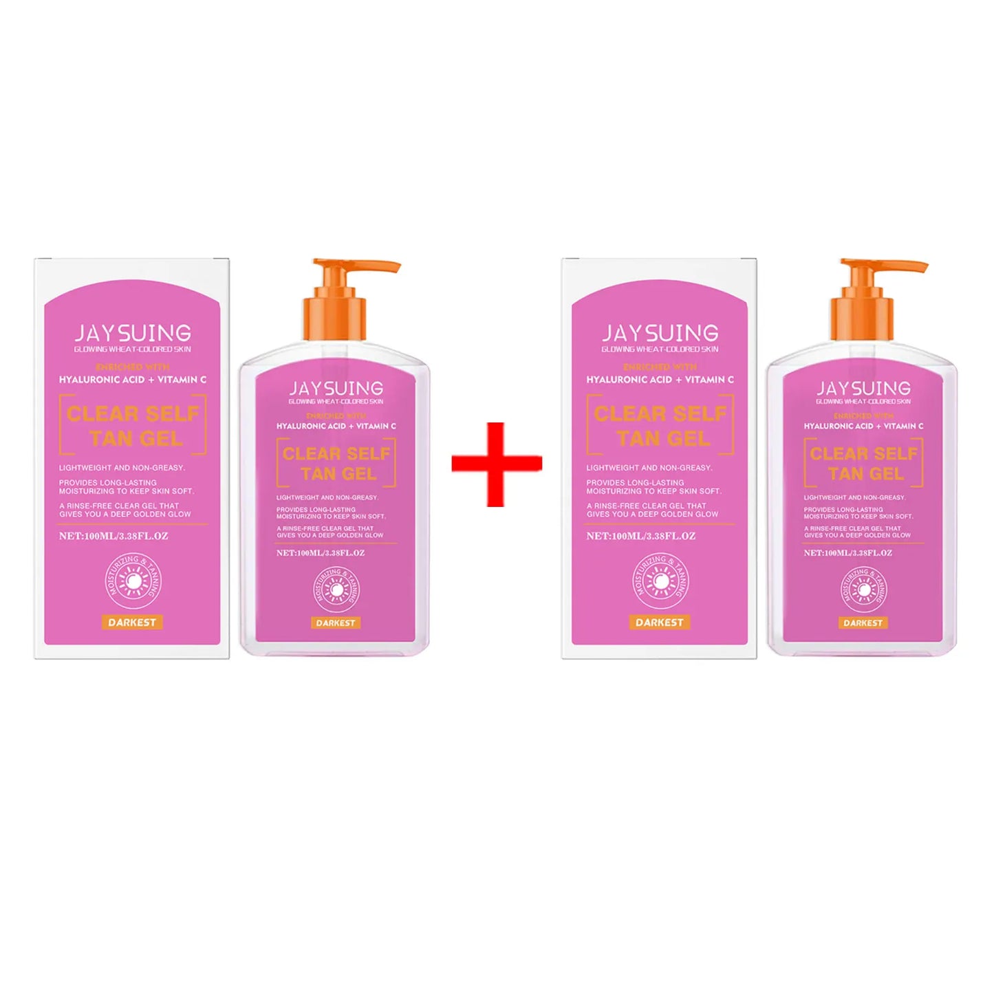Self Tanner Gel Summer Face Body Bronzer Vitamin C Intensifier Tanning Oil Fast Dark Outdoor Tan Accelerating Moisturizing Cream
