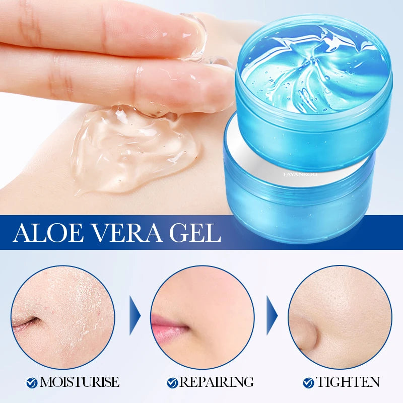Collagen Moisturizing Gel For Face & Body, After Sun Aloe Vera Lotion Non-sticky Fast Absorb Deep Hydrating Face Moisturizer