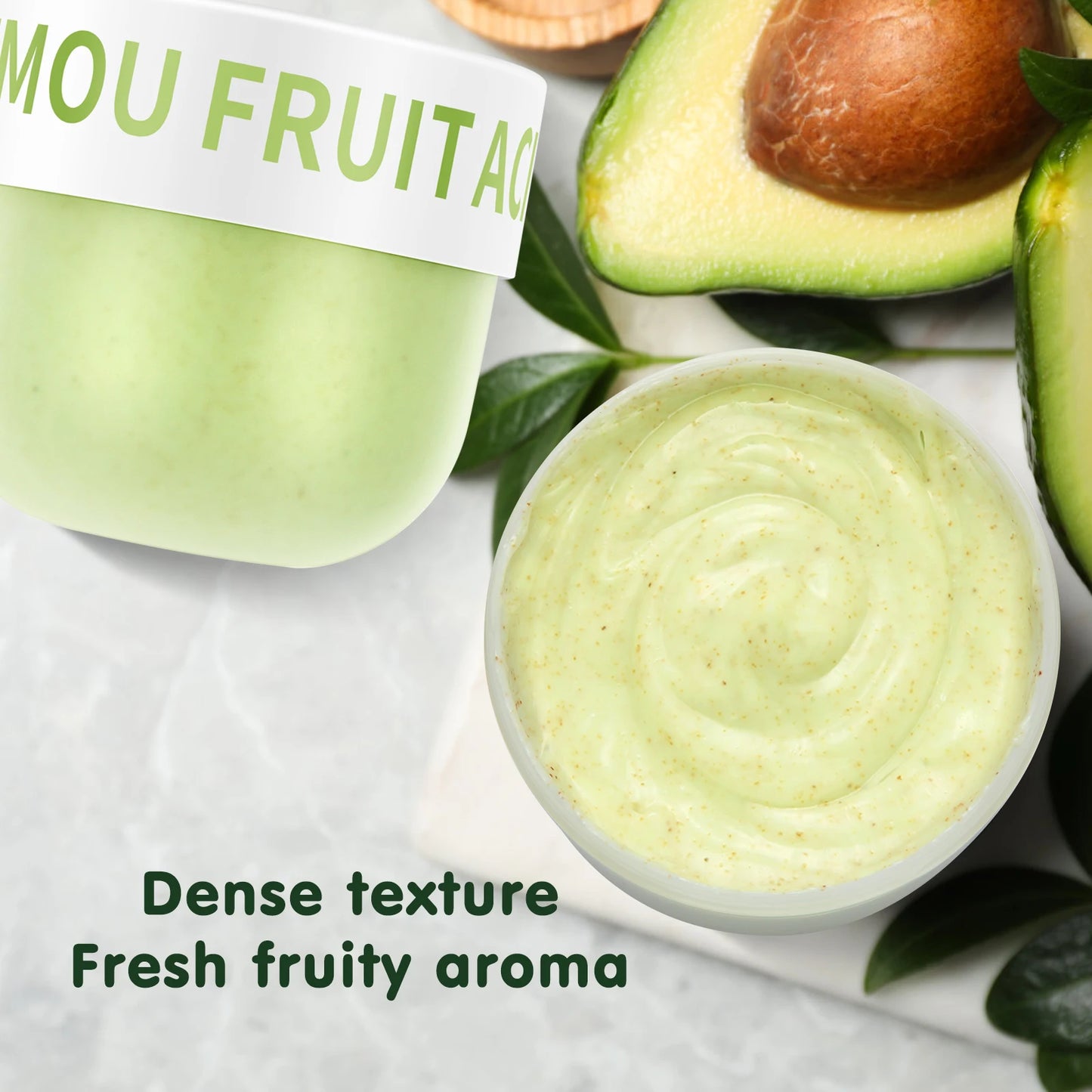 Kojic Acid Body Scrub Softens Keratin And Improves Rough Skin, While Fragrant Body Shea Fruit Scrub Makes Skin Soft And Smooth