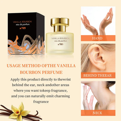 50ml Vanilla Bourbon Eau De Parfum Long-lasting Fragrance Goddess Charm Romantic Pheromone New Perfume Vanilla Dating Body Spray