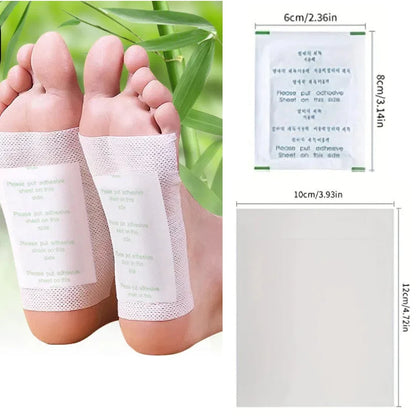 100/150/200pcs Bamboo Foot Pads with Vitamin C & Ginger Powder Deep Cleansing, Natural Foot Care Essentials, Gift for Parents
