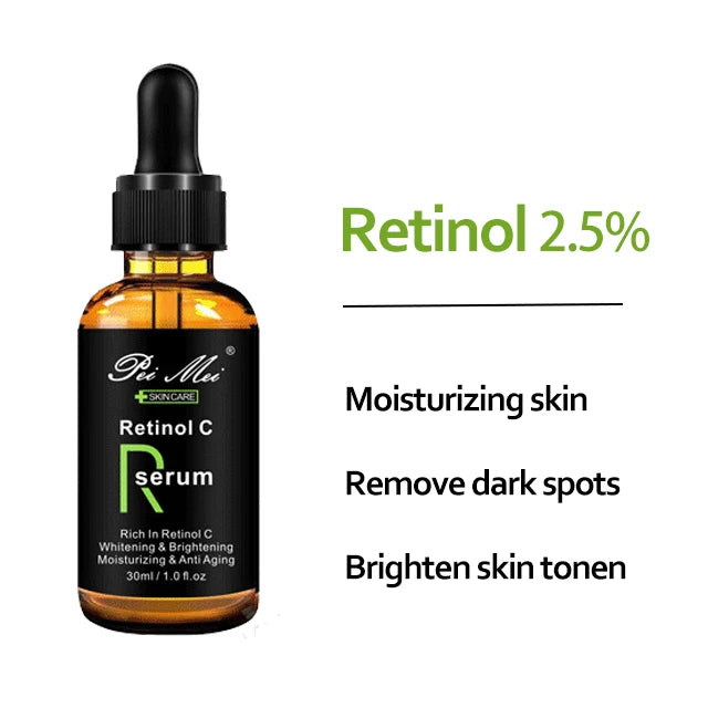 Pri Mei® Vitamin C Facial Serum | Brightening, Spot-Lightening & Anti-Acne | Hyaluronic Acid Essence | 30ml
