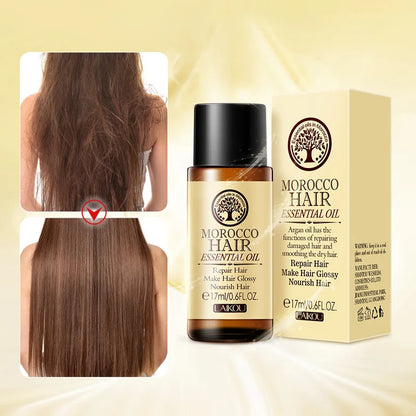 Argan Oil Hair Care Treatment Essence Fast Powerful Hair Growth Liquid Hair Loss Products Serum Repair Hair Keratine Herbal 17ml