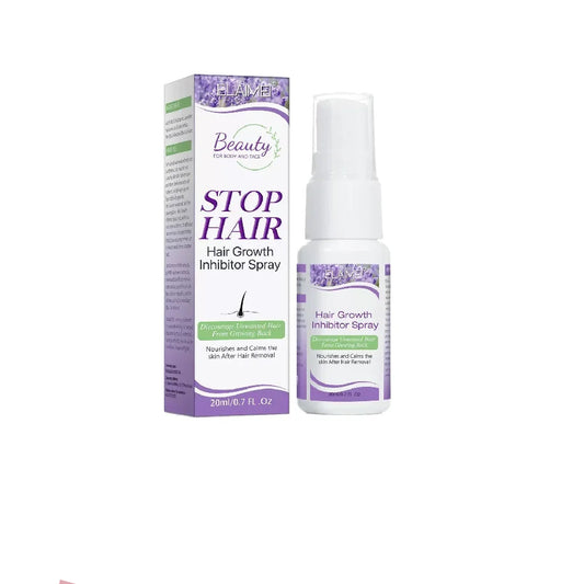 ELAME Hair Growth Inhibitor Spray – 20ml Painless Post-Removal Care for Beard, Bikini, Legs & Body