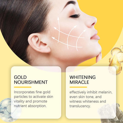 Hoygi Gold Sleeping Mask with Niacinamide | Moisturizing, Pore Tightening, Firming & Brightening | Fade Fine Lines & Relieve Skin Fatigue | 120g