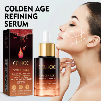 GELHOE Golden Age Refining Serum | Instant Wrinkle Removal, Firming & Lifting | Anti-Aging, Puffiness Reduction & Brightening | 10ml