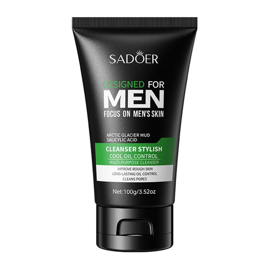 SADOER | Glacier Mud & Salicylic Acid | Oil Control & Blackhead Removal for Men