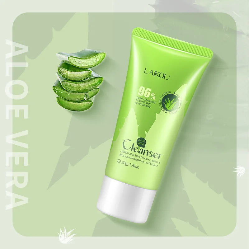 Laikou | 95% Aloe Vera Cleanser | Deep Cleansing, Soothing & Hydrating Care