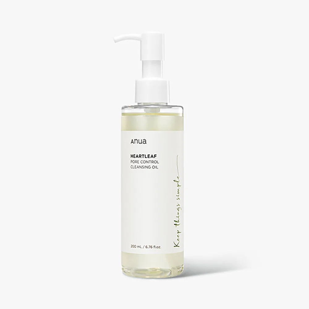 Anua Heartleaf 77% Skincare Set | Pore Control Cleansing Oil & Deep Cleansing Foam with Quercetinol | Moisturizing & Oil Control