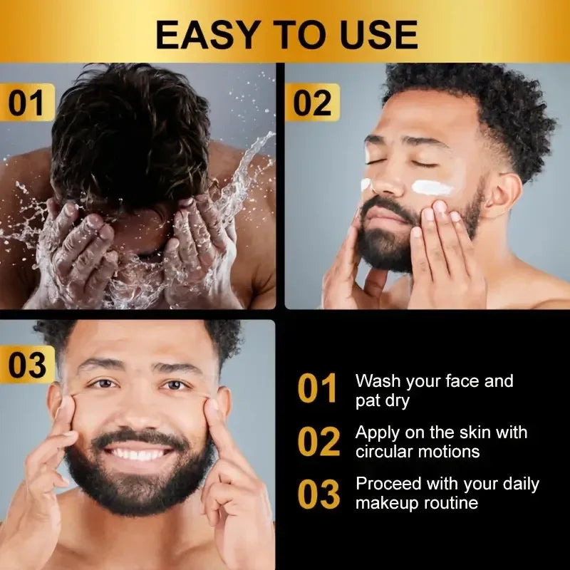 LGRAMÉR Men’s Retinol Face Moisturizer | Anti-Wrinkle, Pore-Tightening & Skin Lifting | Hydrating & Whitening Retinol Cream | 60g