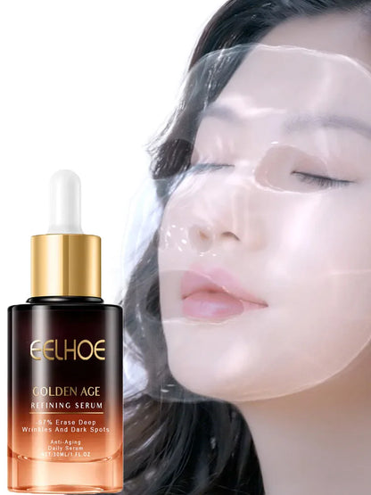 GELHOE Golden Age Refining Serum | Instant Wrinkle Removal, Firming & Lifting | Anti-Aging, Puffiness Reduction & Brightening | 10ml