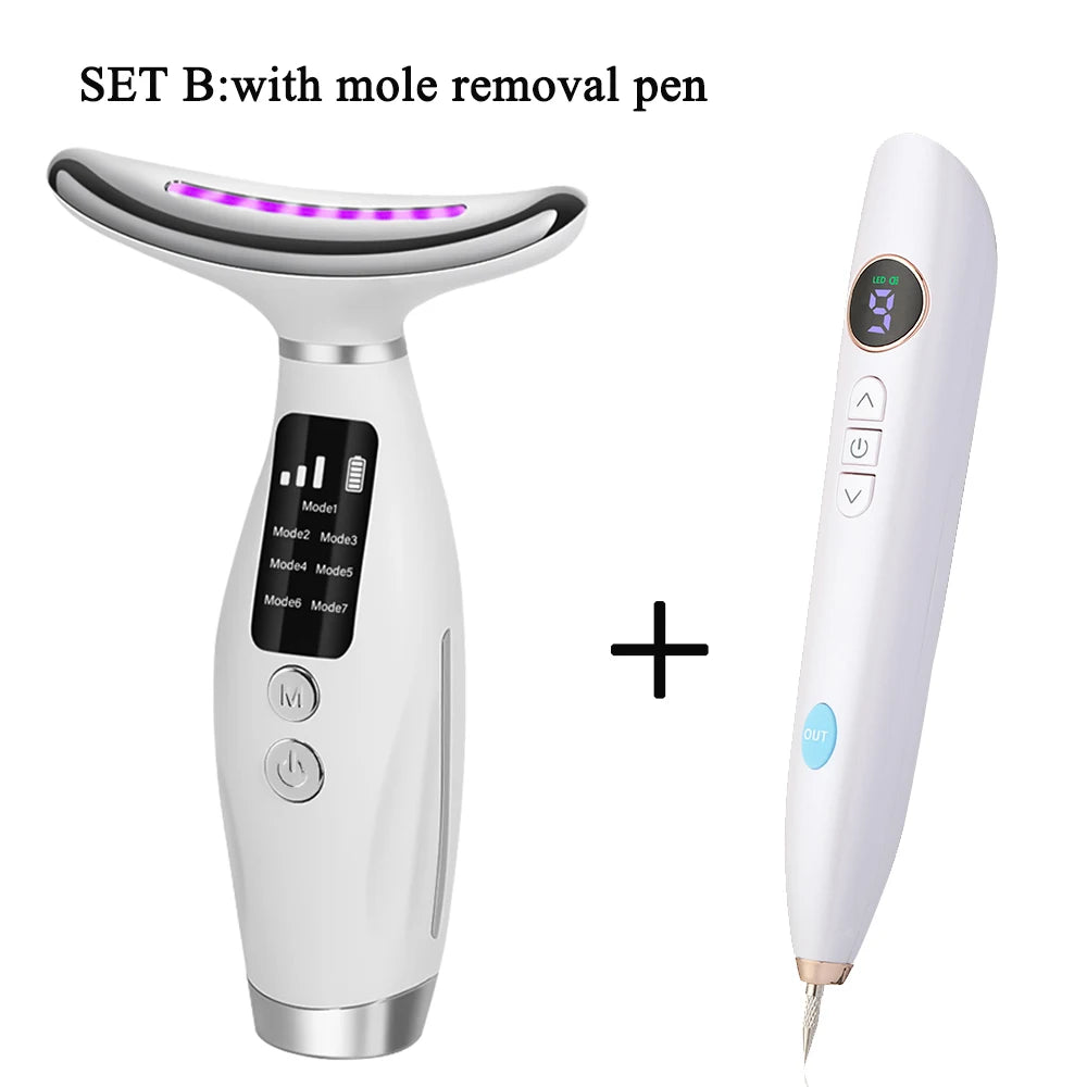 Neck & Face Beauty Device | Vibration Massage | Face Lifting Machine for Home Use