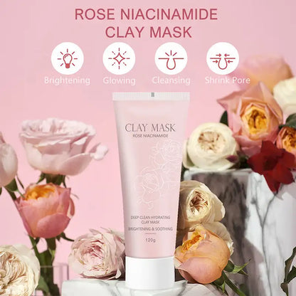 KOEC | Rose, Niacinamide & Aloe clay mask | Cleansing, Brightening & Pore Minimizing