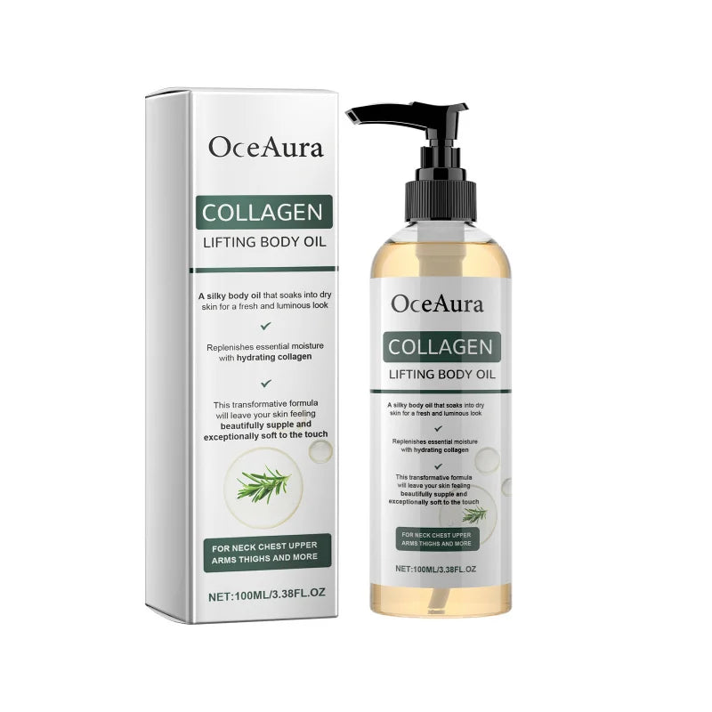 Collagen Lifting Body Oil - Hydrate & Firm With Collagen & Sunflower Seed Oil - Improve Elasticity For Supple Skin
