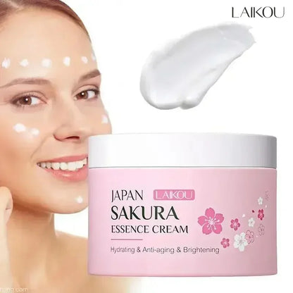 LAIKOU Japan Sakura Face Cream | Hydrating, Whitening & Oil Control | Smooths Fine Lines & Evens Skin Tone | 25g