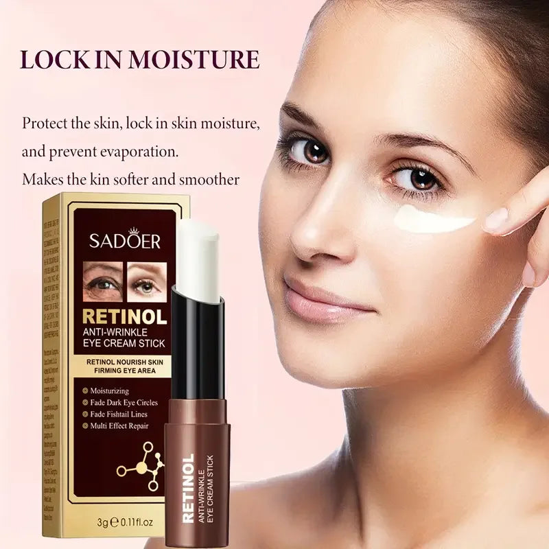 SADOER | Retinol Eye Cream Stick | Dark Circle Removal, Moisturizing, Firming, Brightening | Eye Skin Care Products