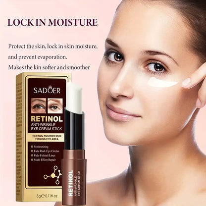 SADOER | Retinol Eye Cream Stick | Dark Circle Removal, Moisturizing, Firming, Brightening | Eye Skin Care Products