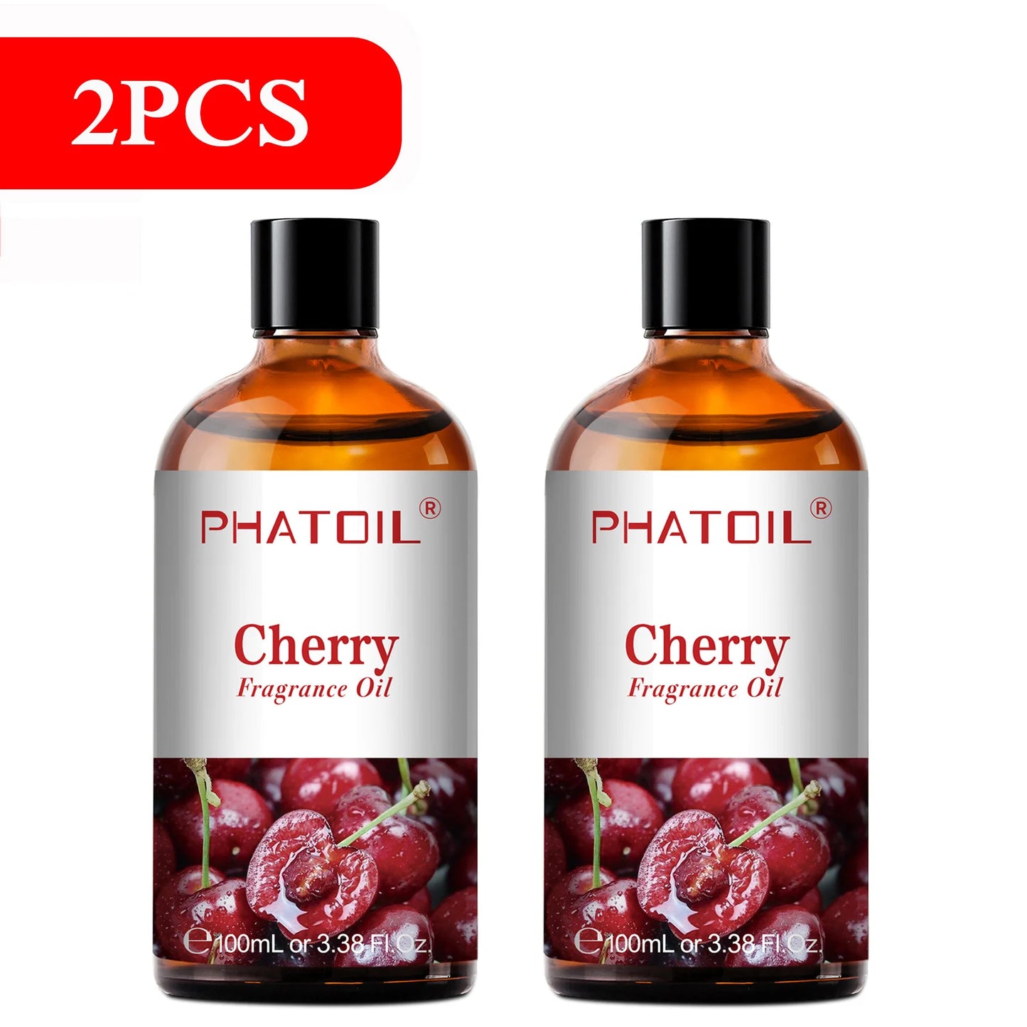 PHATOIL 100ml Aromatherapy Fragrance Oil Coconut & Vanilla Strawberry Cherry 2PCS/1PCS Aroma Oils For Diffuser Candle Making