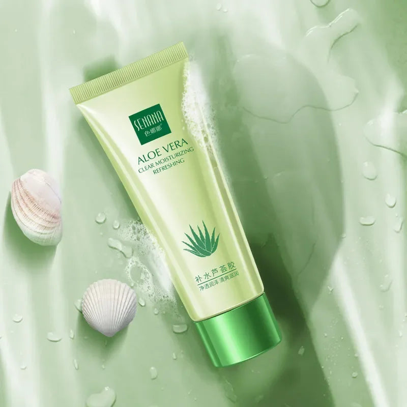 SENANA Aloe Vera & Nicotinamide Facial Gel Cream | Acne Treatment, Whitening & Oil Control | Clear, Moisturizing & Refreshing Skincare | 50g