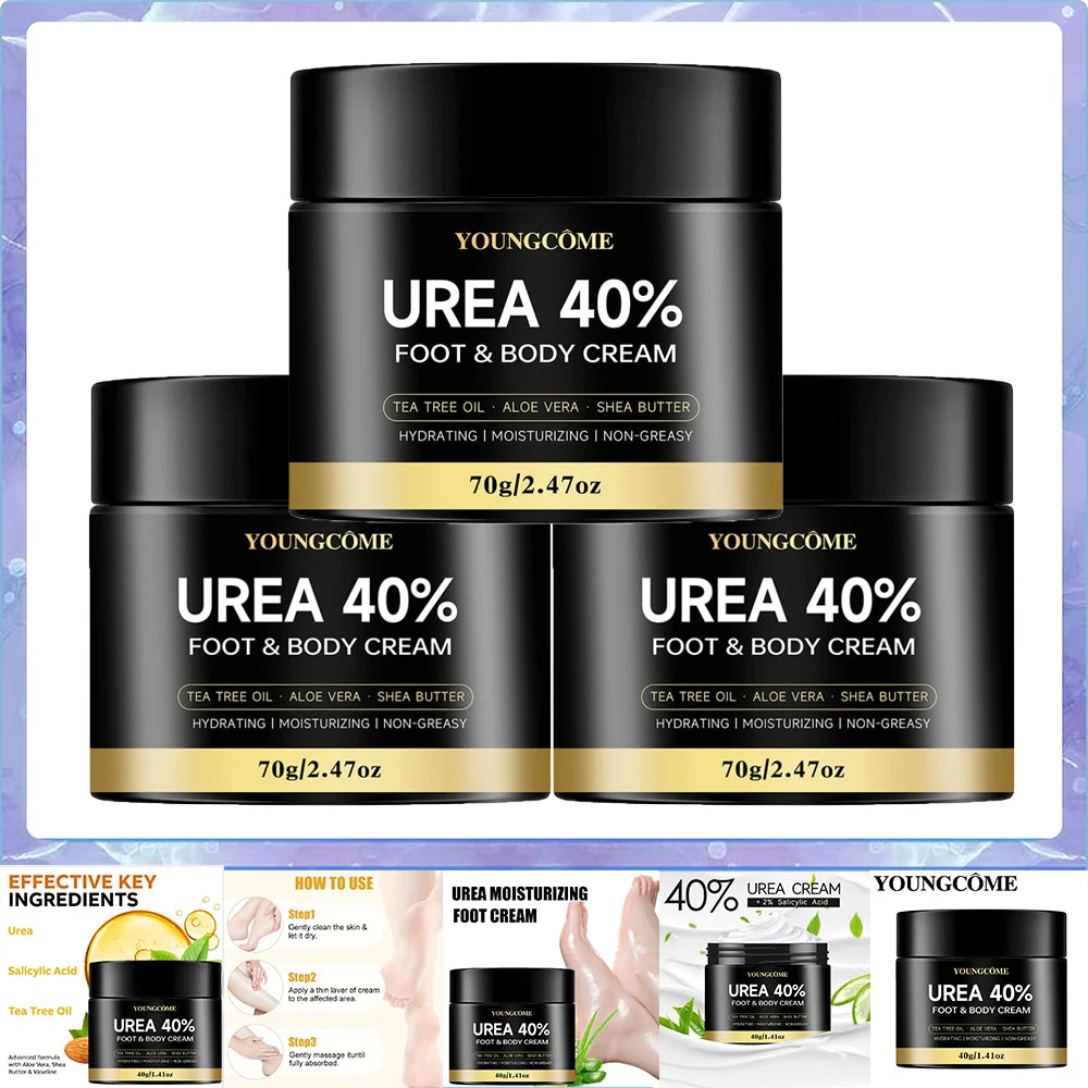 Urea 40% Cream Foot Cream for Dry Cracked Feet Heels Knees Hands Repair Treatment,Moisturizer Dead Skin Remover Foot Cream