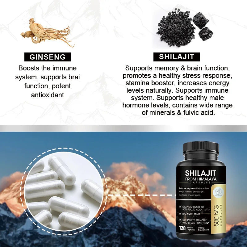Naturale | Shilajit Capsules | Energy & Performance Support