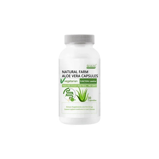 Bcuelov | Natural Aloe Supplement | Fat Burn, Detox, Metabolism Support, Laxative | 60 Capsules