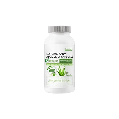 Bcuelov | Natural Aloe Supplement | Fat Burn, Detox, Metabolism Support, Laxative | 60 Capsules