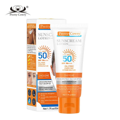Daily Sunscreen SPF 50+ | UV Protection & Moisturizing Sunblock Cream | Lightweight, Waterproof & Anti-Aging | For All Skin Types