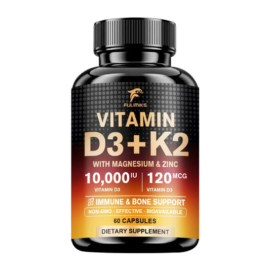Fulimiks | Vitamin D3K2 with Magnesium & Zinc Capsules | Immune, Mood & Bone Health Support