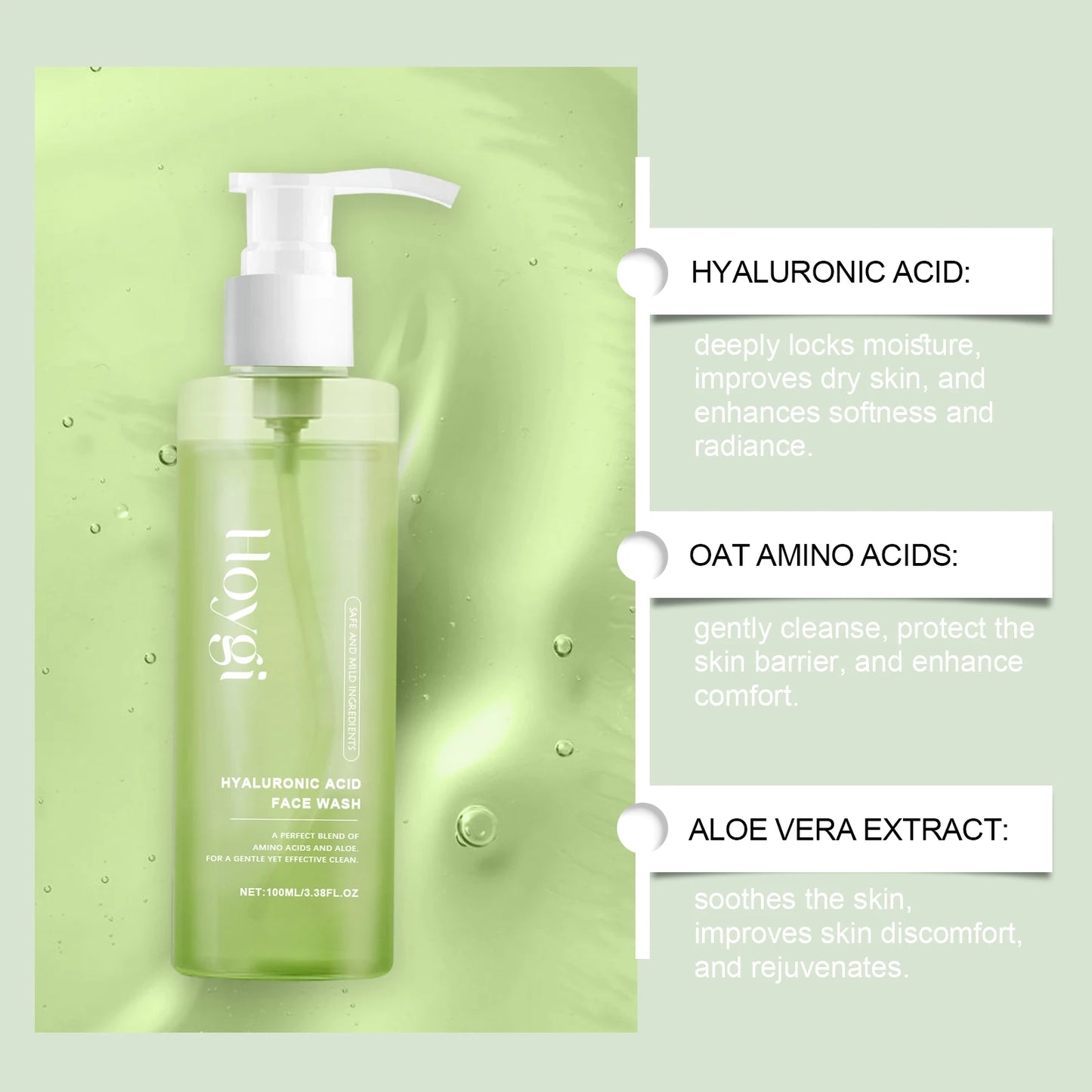 Hoygi | Hyaluronic Acid | Hydrating & Pore Cleansing