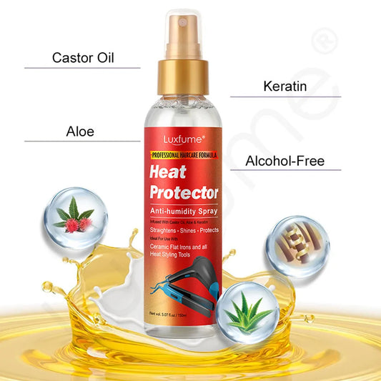 Heat protectant spray Thermal Protection Spray for Hair Heat Protector Serum Protect Hair From UV Damaged Moisturizing Hair-care