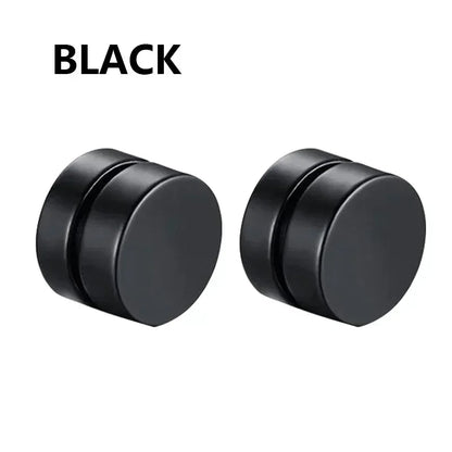 2PCS Magnetic Ear Clips Stud Earrings Non Piercing Strong Magnet Fake Piercing Women Men Jewelry Clip Earrings for Kids Girls